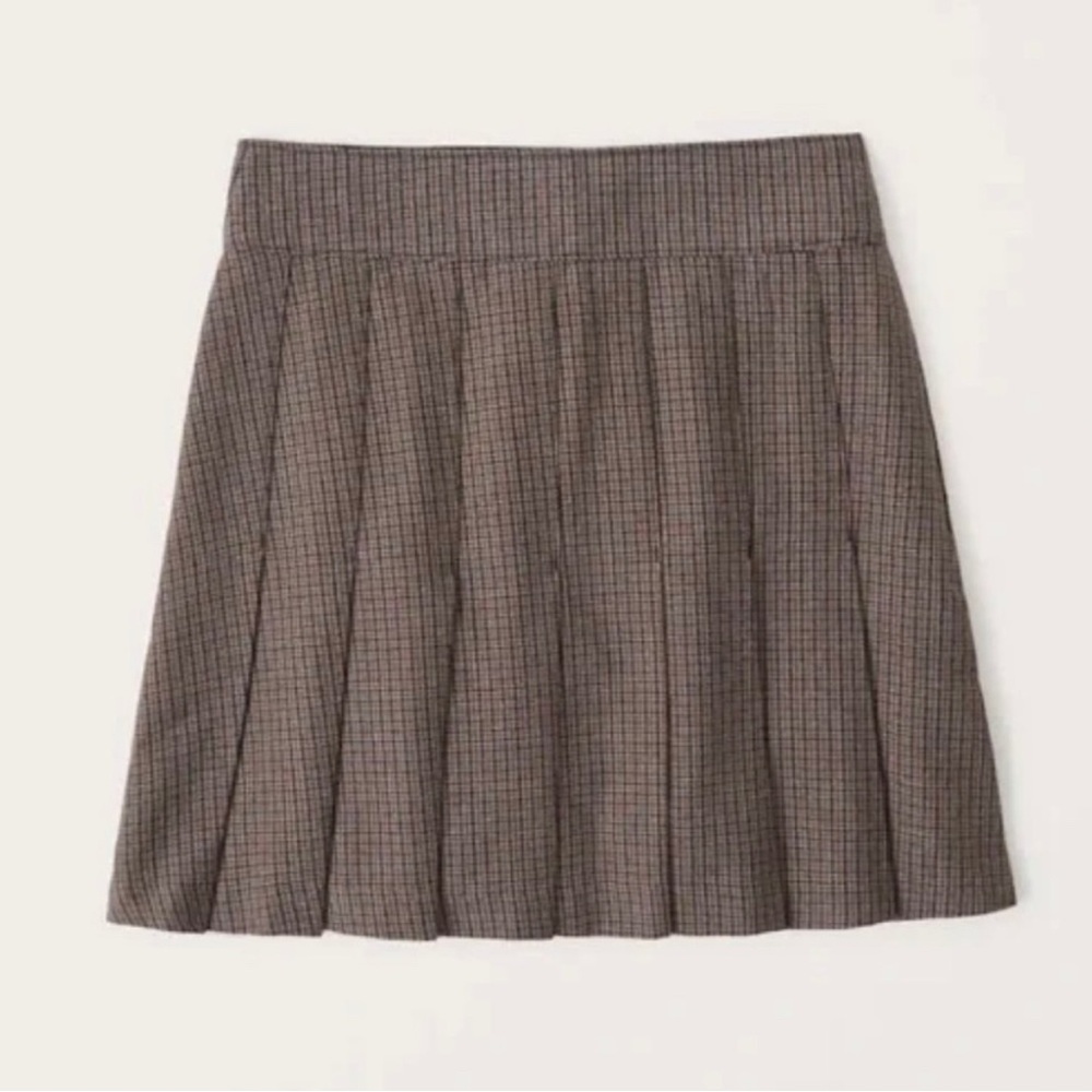 Pleated plaid abercrombie & fitch skirt